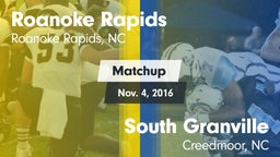 Matchup: Roanoke Rapids vs. South Granville  2016