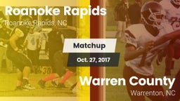 Matchup: Roanoke Rapids vs. Warren County  2017