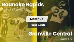 Matchup: Roanoke Rapids vs. Granville Central  2018