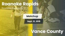 Matchup: Roanoke Rapids vs. Vance County 2018