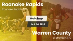Matchup: Roanoke Rapids vs. Warren County  2018