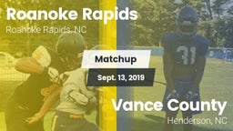 Matchup: Roanoke Rapids vs. Vance County  2019