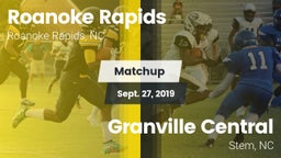 Matchup: Roanoke Rapids vs. Granville Central  2019