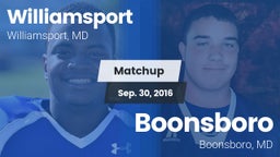 Matchup: Williamsport vs. Boonsboro  2016