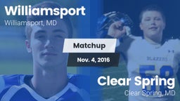 Matchup: Williamsport vs. Clear Spring  2016