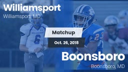 Matchup: Williamsport vs. Boonsboro  2018
