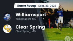 Recap: Williamsport  vs. Clear Spring  2022