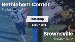 Matchup: Bethlehem Center vs. Brownsville  2018