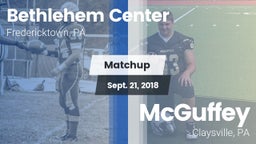 Matchup: Bethlehem Center vs. McGuffey  2018