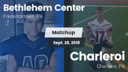 Matchup: Bethlehem Center vs. Charleroi  2018