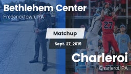 Matchup: Bethlehem Center vs. Charleroi  2019