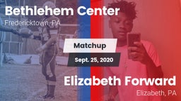 Matchup: Bethlehem Center vs. Elizabeth Forward  2020