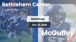 Matchup: Bethlehem Center vs. McGuffey  2020