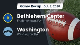 Recap: Bethlehem Center  vs. Washington  2020