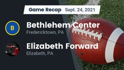 Recap: Bethlehem Center  vs. Elizabeth Forward  2021