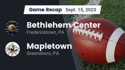Recap: Bethlehem Center  vs. Mapletown  2023