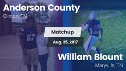 Matchup: Anderson County vs. William Blount  2017