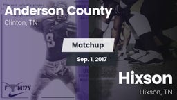 Matchup: Anderson County vs. Hixson  2017