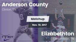 Matchup: Anderson County vs. Elizabethton  2017