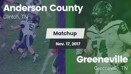 Matchup: Anderson County vs. Greeneville  2017