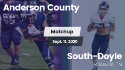 Matchup: Anderson County vs. South-Doyle  2020