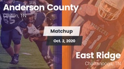 Matchup: Anderson County vs. East Ridge  2020