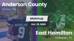 Matchup: Anderson County vs. East Hamilton  2020