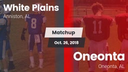 Matchup: White Plains vs. Oneonta  2018