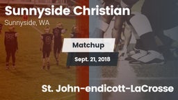 Matchup: Sunnyside Christian vs. St. John-endicott-LaCrosse 2018