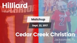 Matchup: Hilliard vs. Cedar Creek Christian  2017