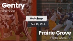 Matchup: Gentry vs. Prairie Grove  2020