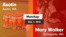 Matchup: Asotin vs. Mary Walker  2016