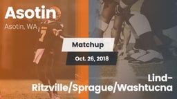 Matchup: Asotin vs. Lind-Ritzville/Sprague/Washtucna 2018