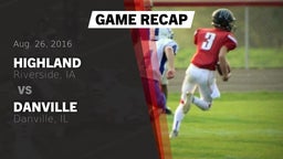 Recap: Highland  vs. Danville  2016