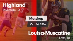 Matchup: Highland vs. Louisa-Muscatine  2016