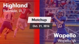 Matchup: Highland vs. Wapello  2016