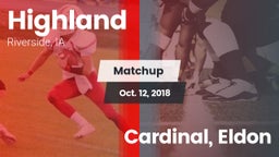 Matchup: Highland vs. Cardinal, Eldon 2018