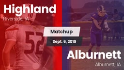 Matchup: Highland vs. Alburnett  2019
