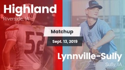 Matchup: Highland vs. Lynnville-Sully  2019