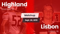 Matchup: Highland vs. Lisbon  2019