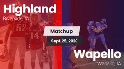 Matchup: Highland vs. Wapello  2020
