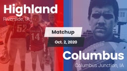 Matchup: Highland vs. Columbus  2020