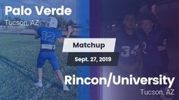 Matchup: Palo Verde vs. Rincon/University  2019