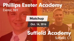 Matchup: Phillips Exeter Acad vs. Suffield Academy 2016