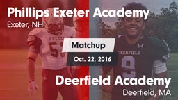 Matchup: Phillips Exeter Acad vs. Deerfield Academy  2016