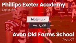 Matchup: Phillips Exeter Acad vs. Avon Old Farms School 2017