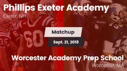 Matchup: Phillips Exeter Acad vs. Worcester Academy Prep School 2018