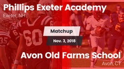 Matchup: Phillips Exeter Acad vs. Avon Old Farms School 2018