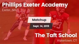 Matchup: Phillips Exeter Acad vs. The Taft School 2019