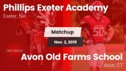 Matchup: Phillips Exeter Acad vs. Avon Old Farms School 2019